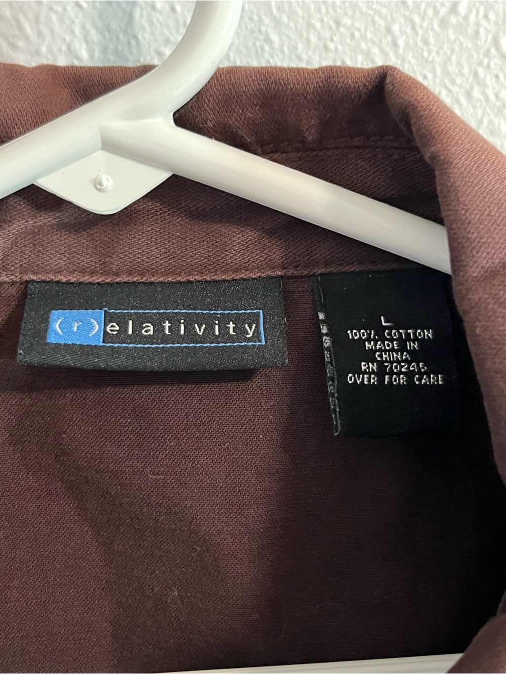 Relativity Brown Button-Front Utility Jacket Size Large - Picture 3 of 8